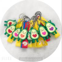 Móc khóa nhựa dẻo trái bơ