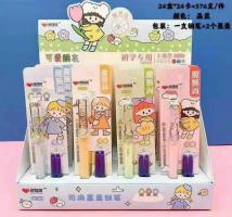 Bút máy + ống mực màu tím